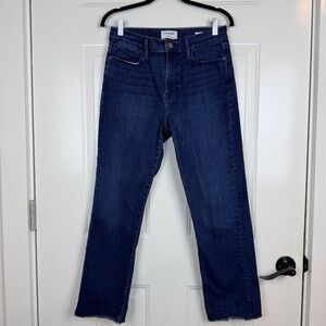 FRAME denim Le High Straight jeans raw hem size 30